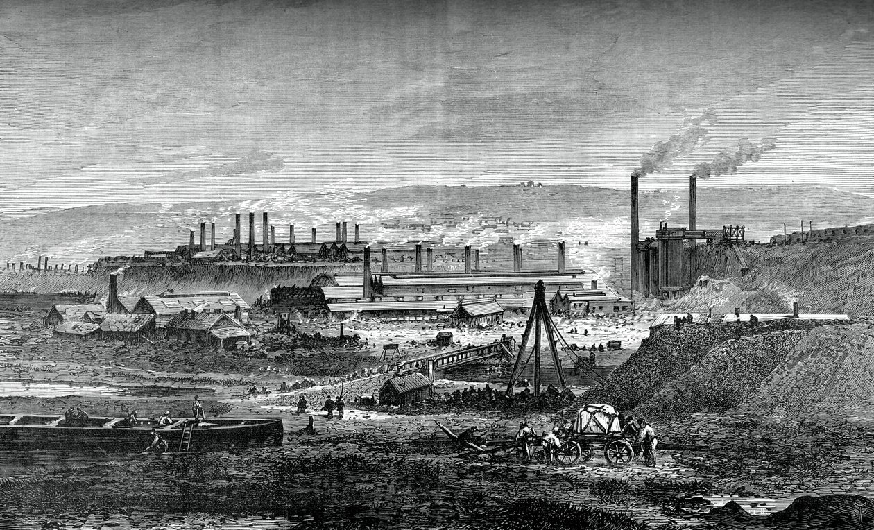 The Landore Siemens Steel Works by Unbekannt