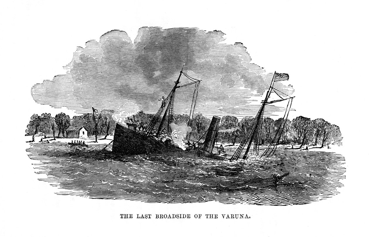 The Last Broadside of the Varuna by Unbekannt