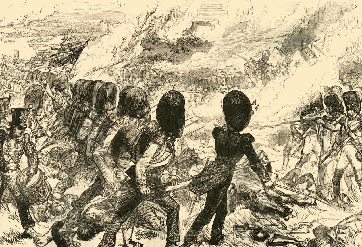 The Last Charge at Waterloo, 1815 by Unbekannt