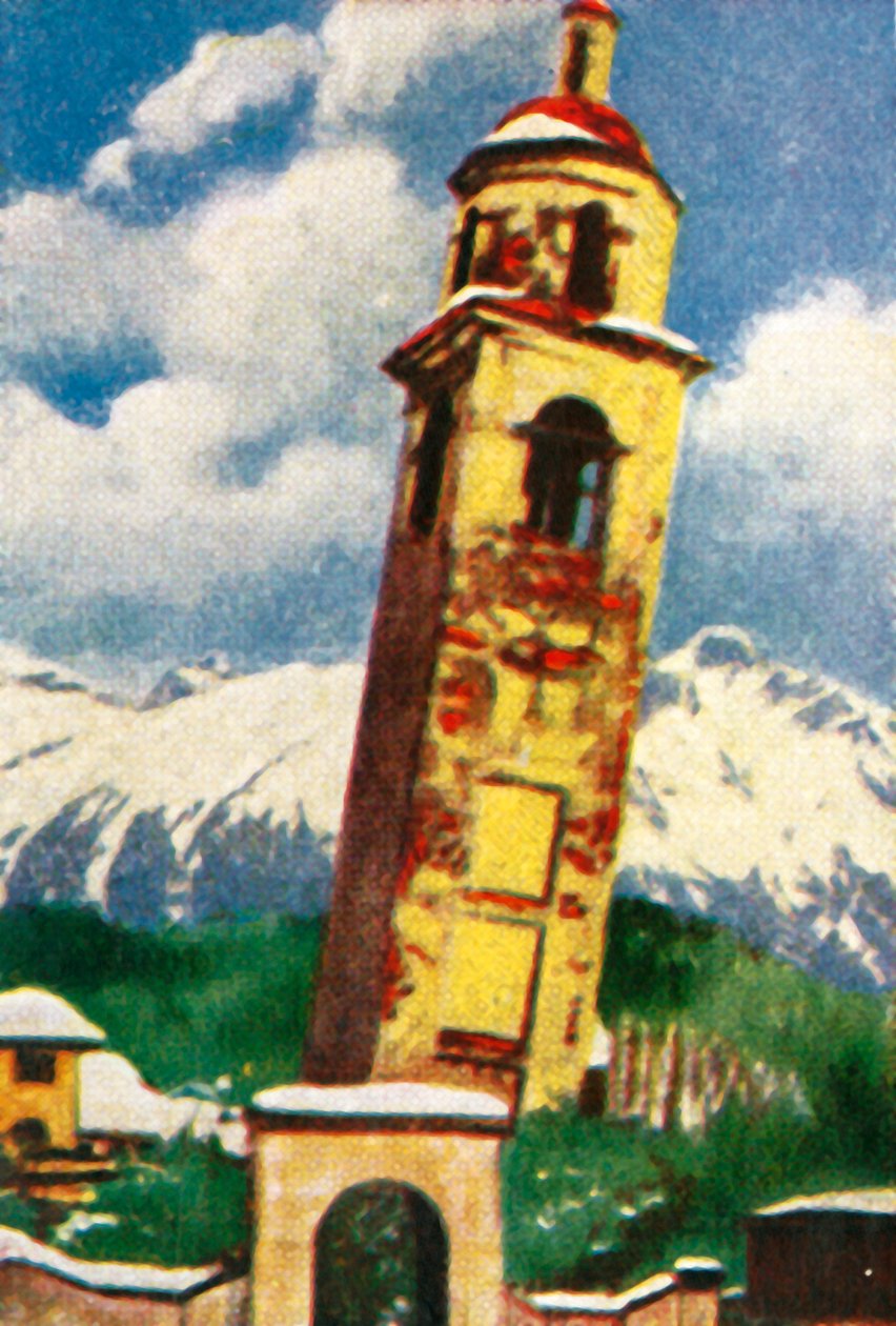 The Leaning Tower of St Moritz, c1928 by Unbekannt