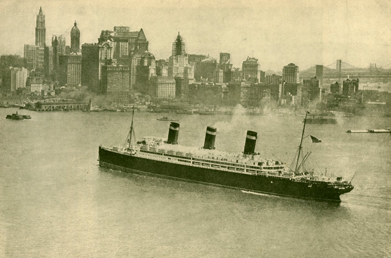 The Leviathan at New York by Unbekannt