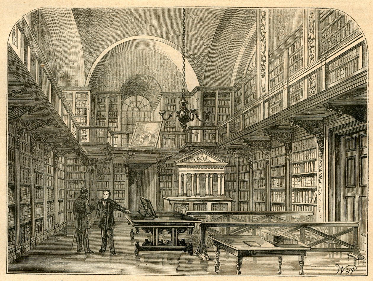 The Library of St. Pauls by Unbekannt