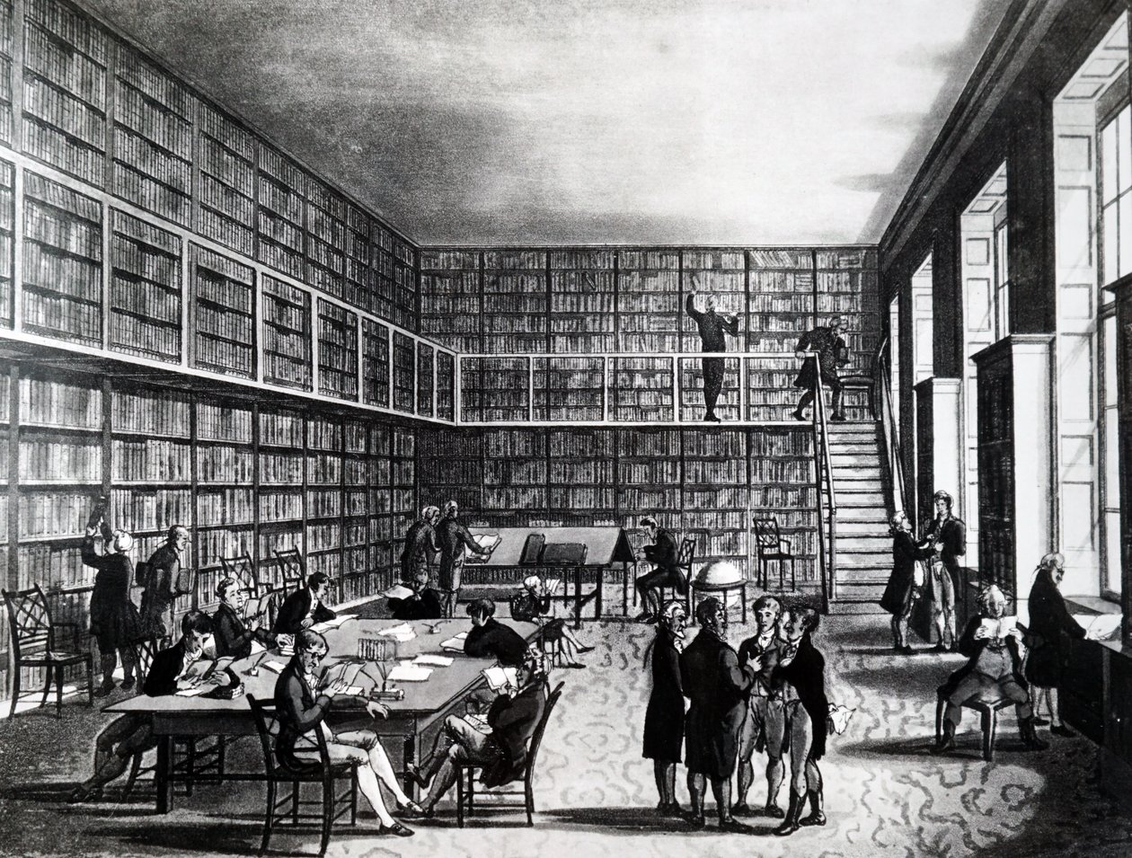 The Library of the Royal Institution, Albemarle Street by Unbekannt
