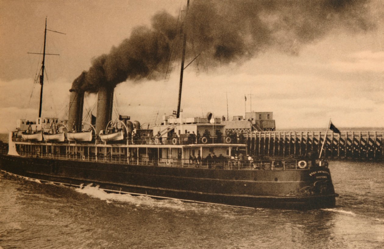 The Mail-Steamer Stad Antwerpen by Unbekannt
