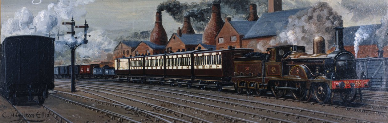 The Manchester Express near Stoke-on-Trent by Unbekannt