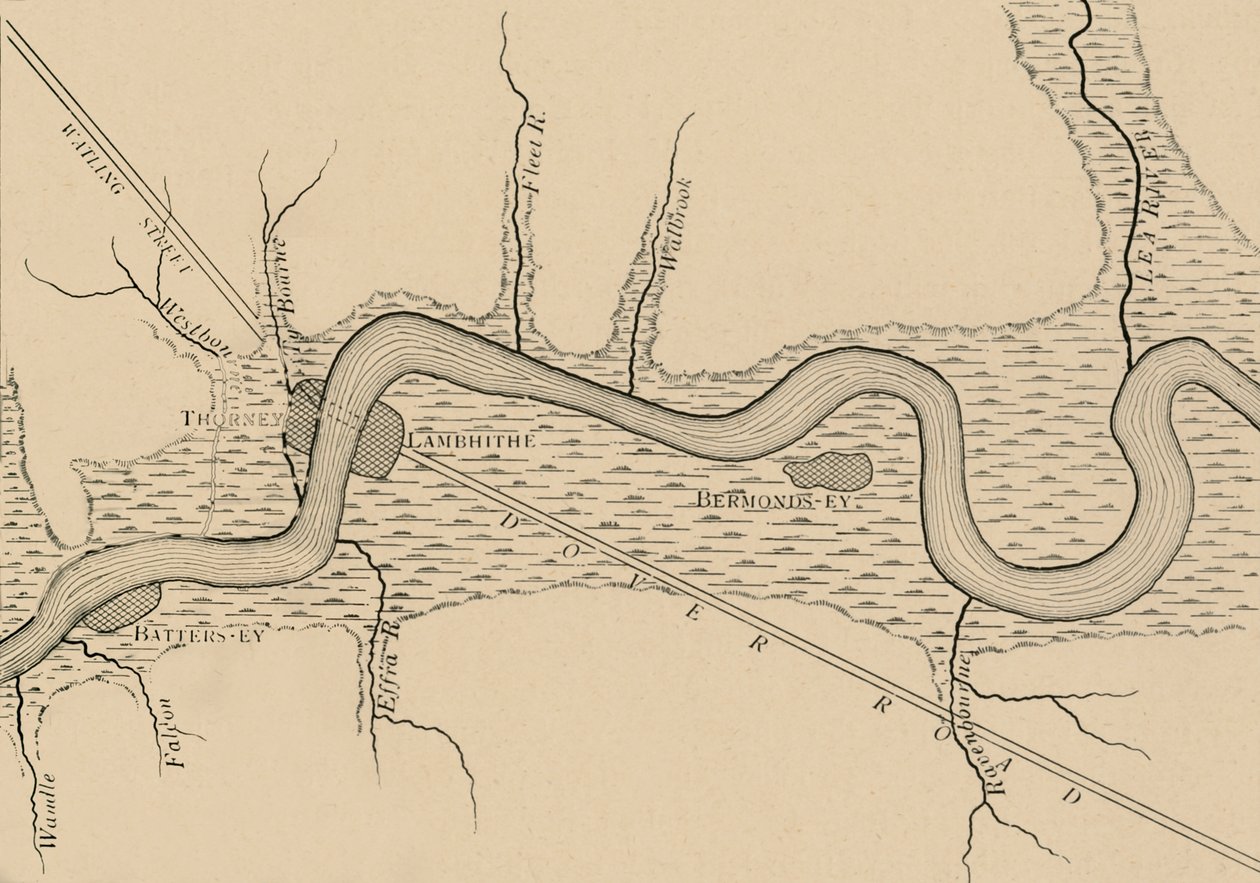 The Marshes of Early London by Unbekannt