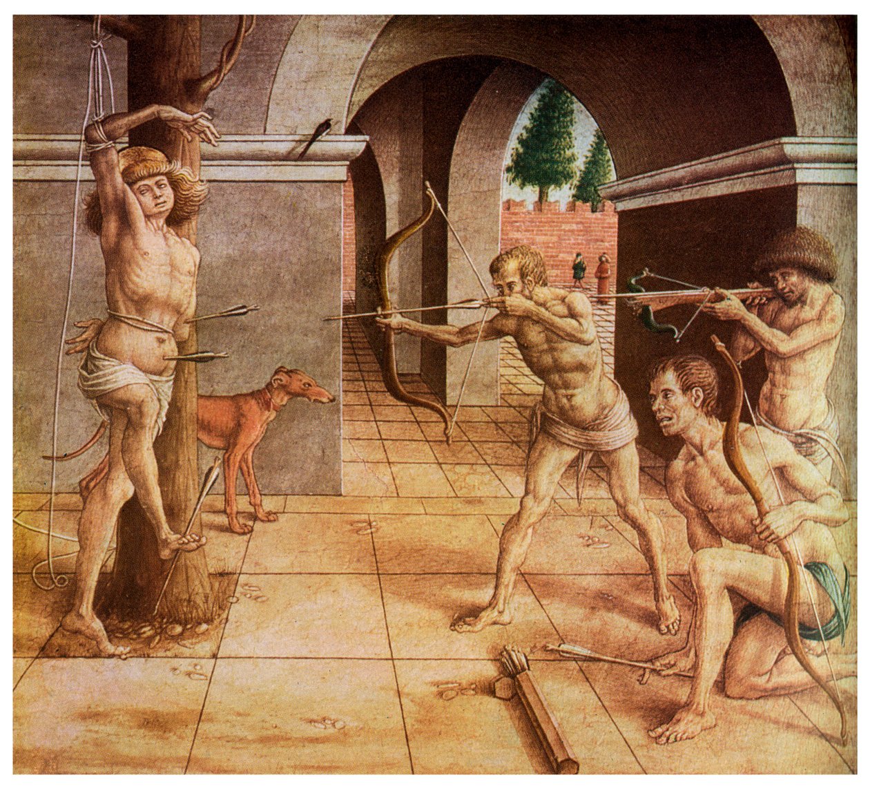 The Martyrdom of St Sebastian, 15th Century by Unbekannt