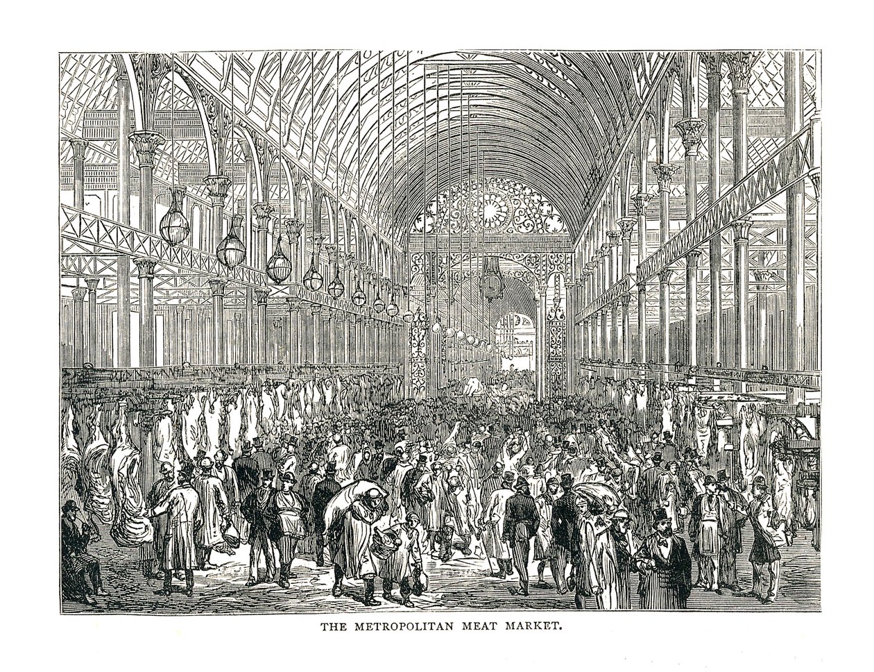 The Metropolitan Meat Market, 1878 by Unbekannt