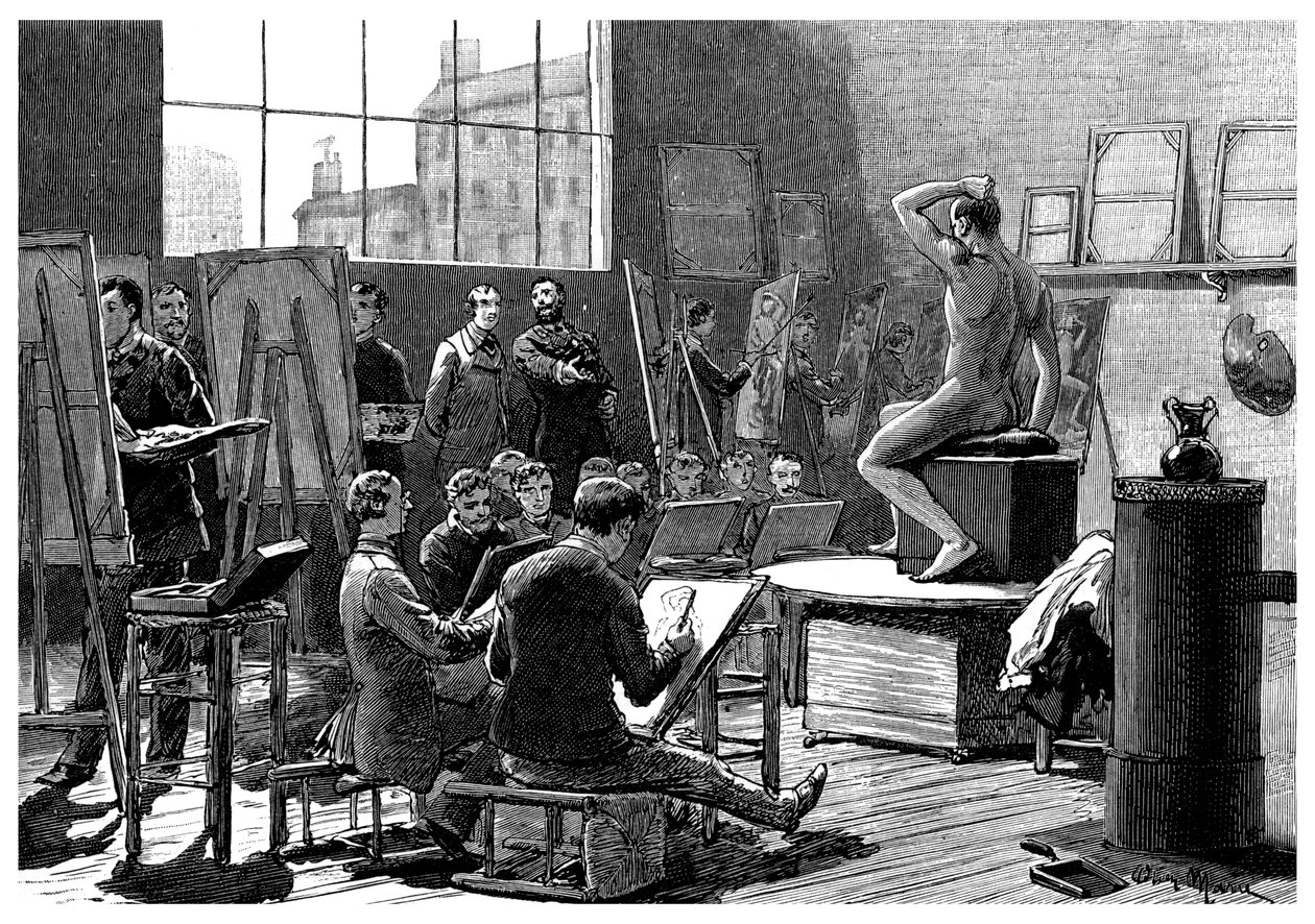 The Model, 1882 by Unbekannt