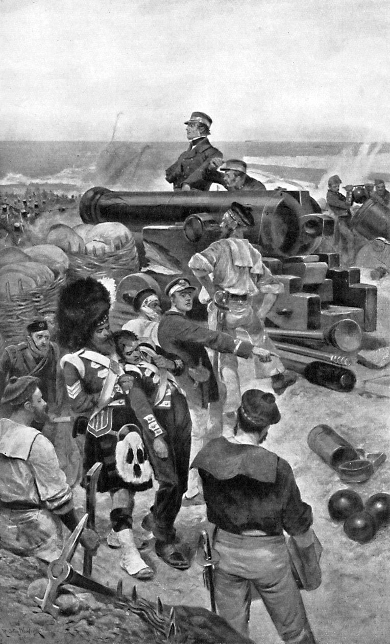 The Naval Brigade at Sevastopol by Unbekannt
