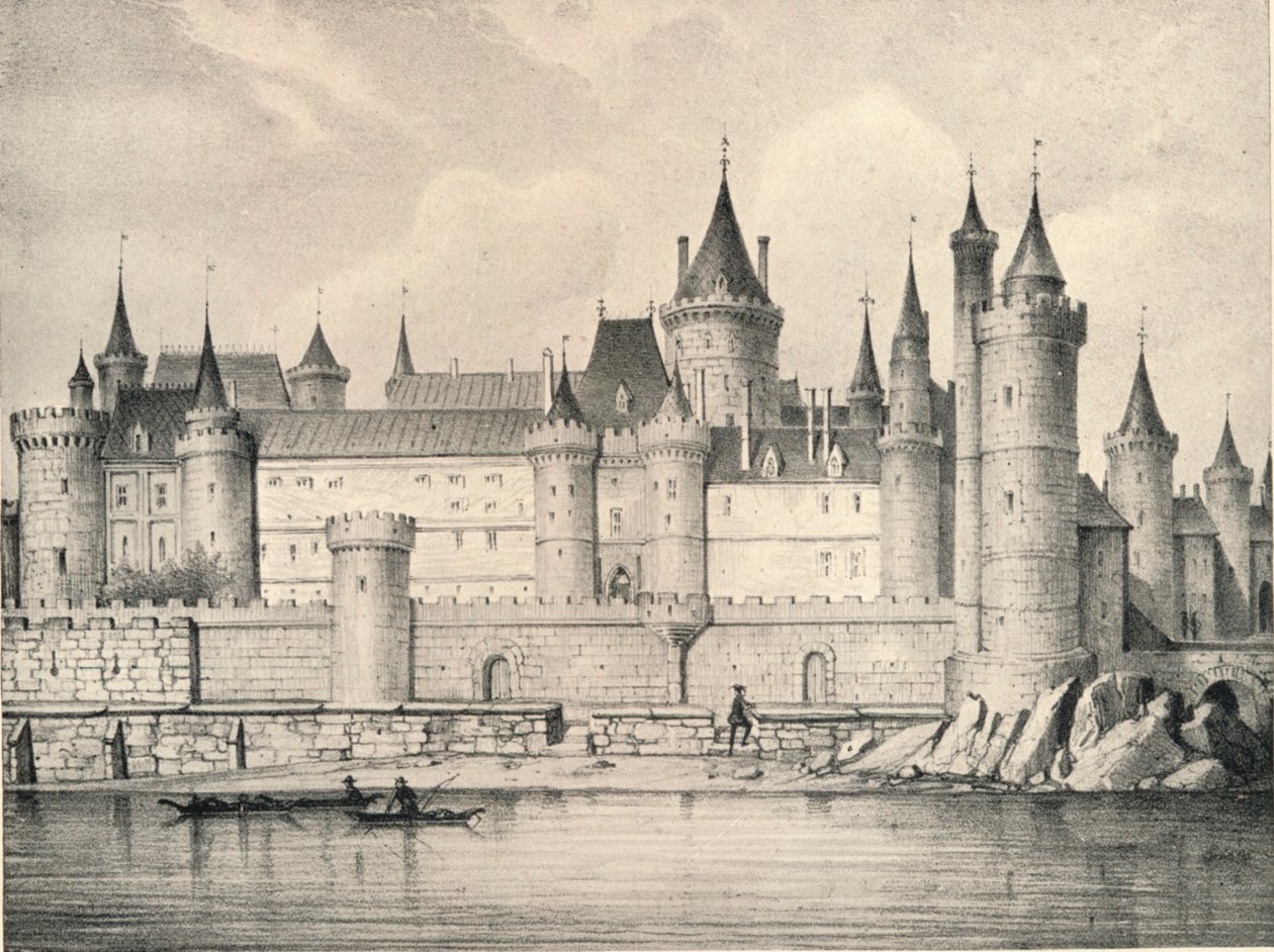 The Old Louvre in 1670 by Unbekannt