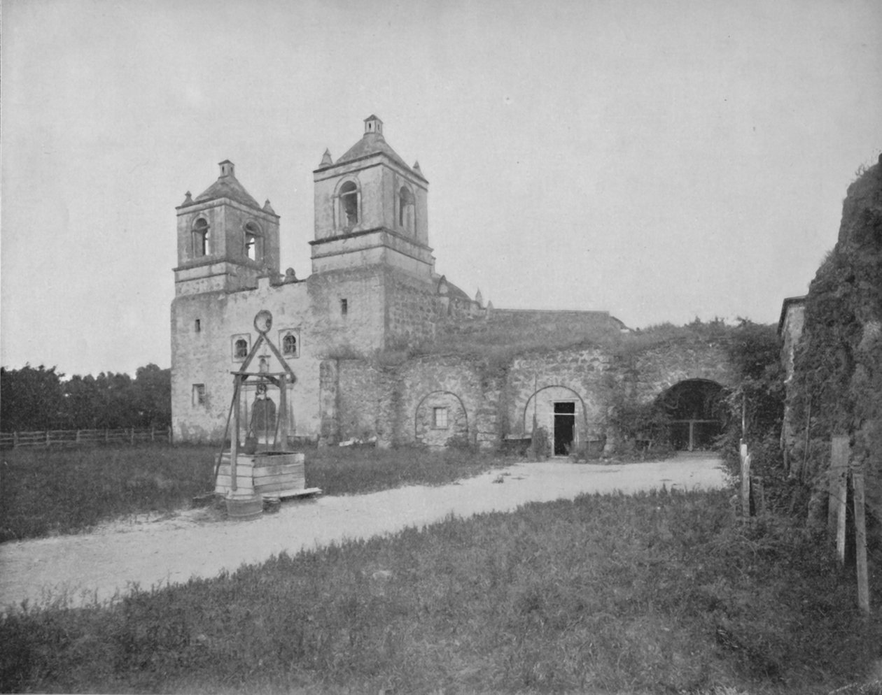 The Old Mission in San Antonio by Unbekannt