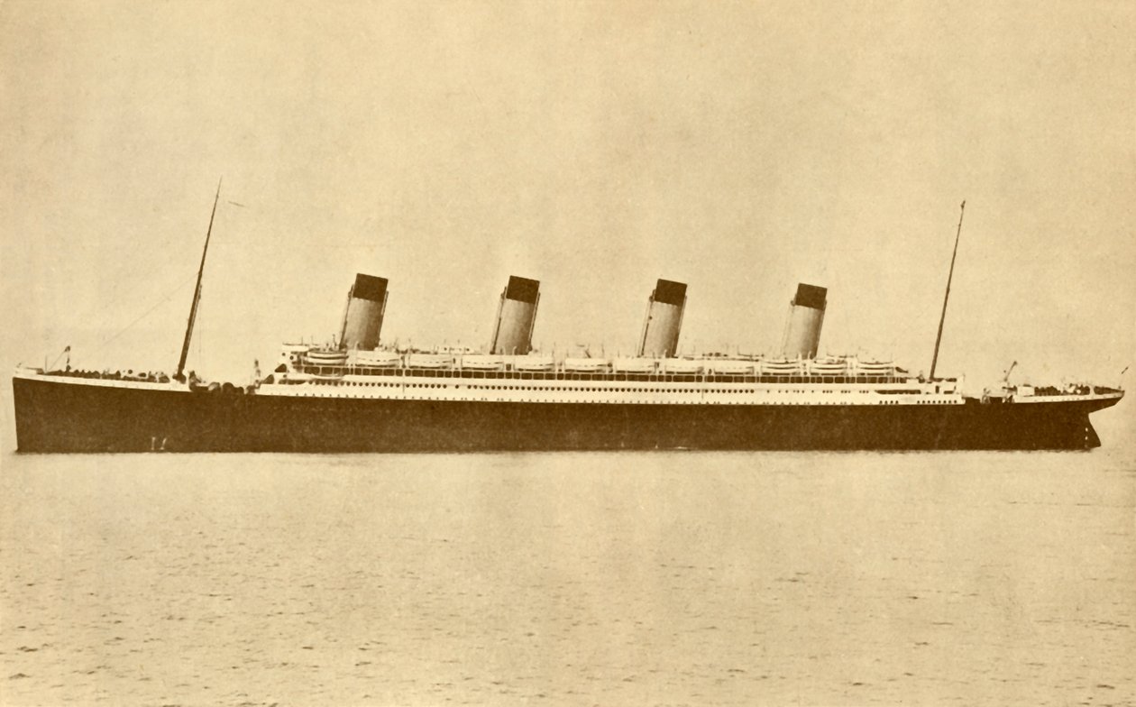 The Olympic White Star Line At Sea by Unbekannt