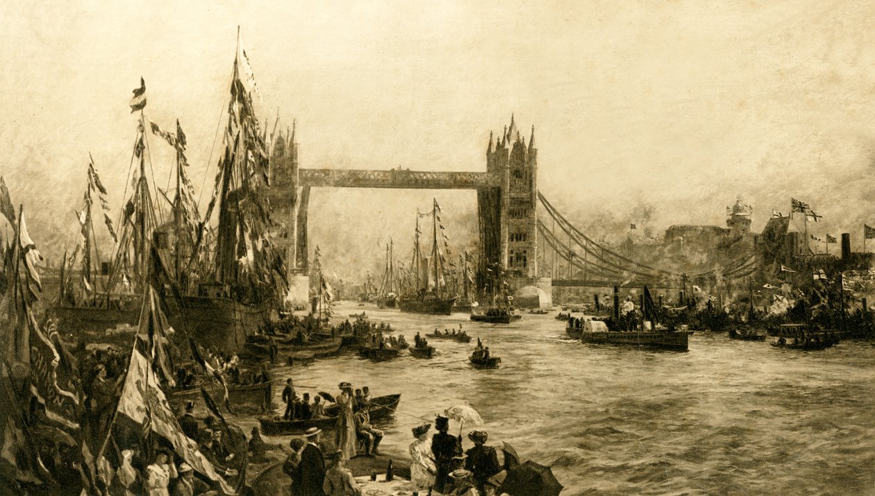 The Opening Ceremony of the Tower Bridge, c1894 by Unbekannt