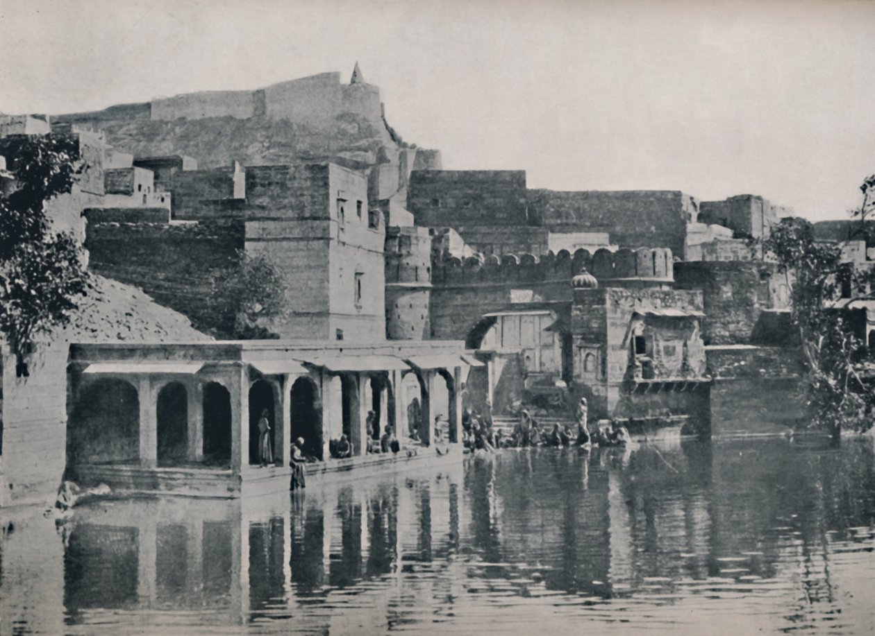 The Padam Sagar Tank at Jodhpur by Unbekannt
