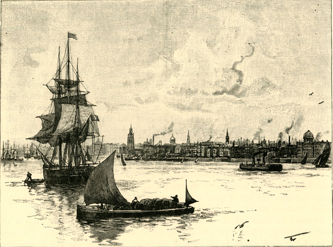 The Port of Liverpool, 1898 by Unbekannt