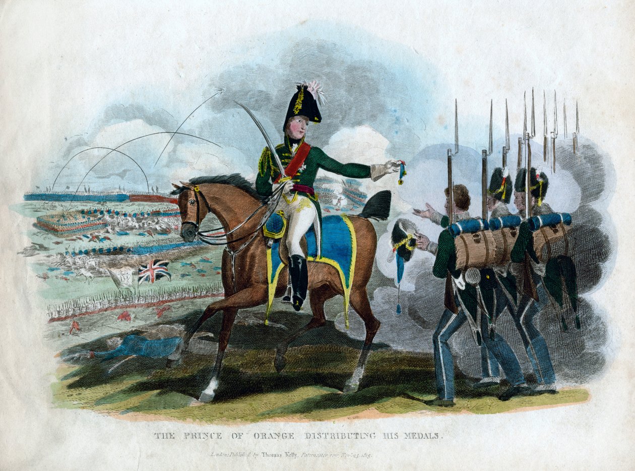 The Prince of Orange Distributing His Medals by Unbekannt