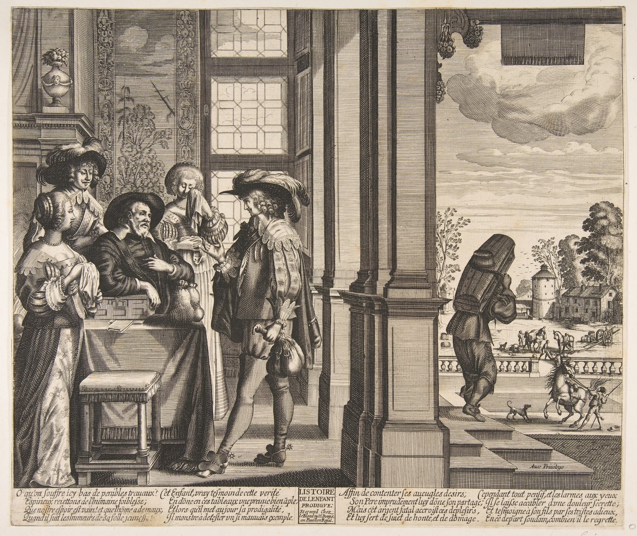 The Prodigal Son Leaves Home by Unbekannt