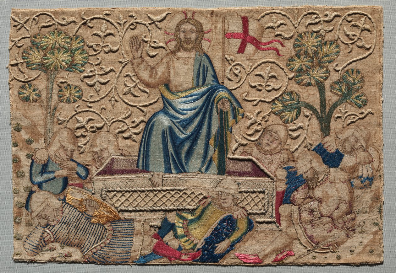 The Resurrection, from an Embroidered Altar Frontal, 1375-1400 by Unbekannt