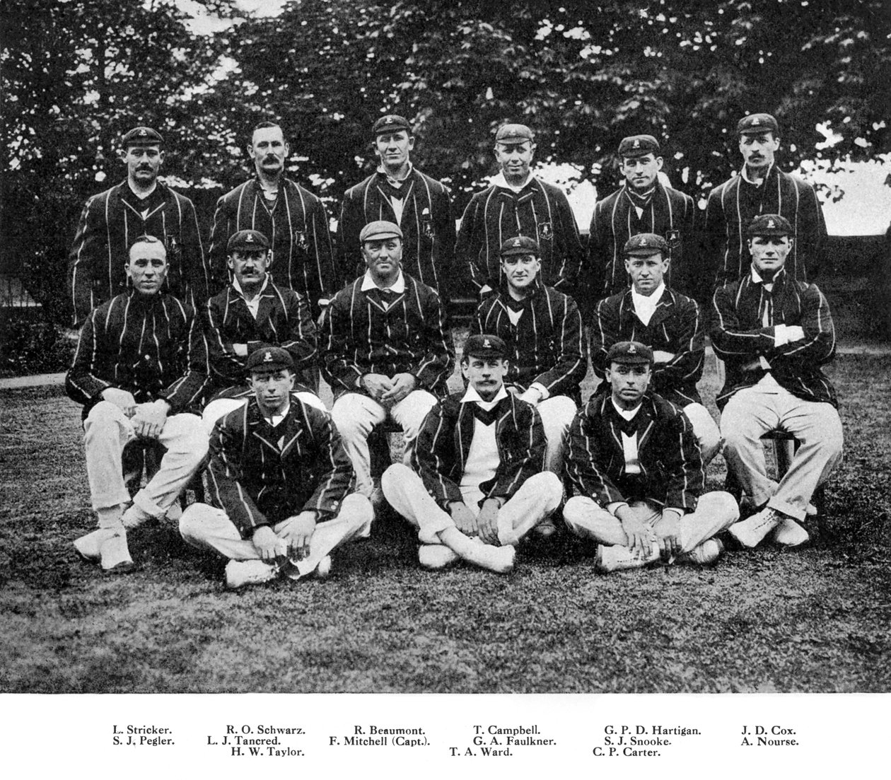 The South African Cricket Team of 1912 by Unbekannt