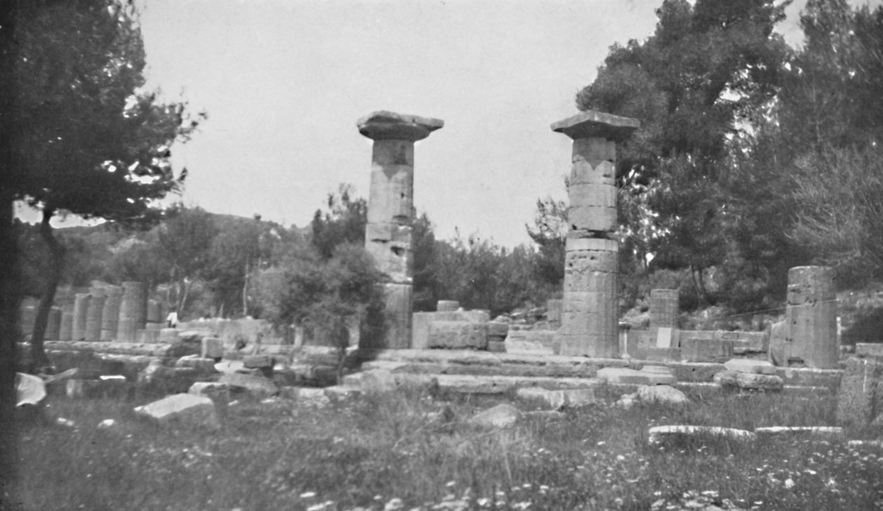 The Temple of Hera at Olympia by Unbekannt