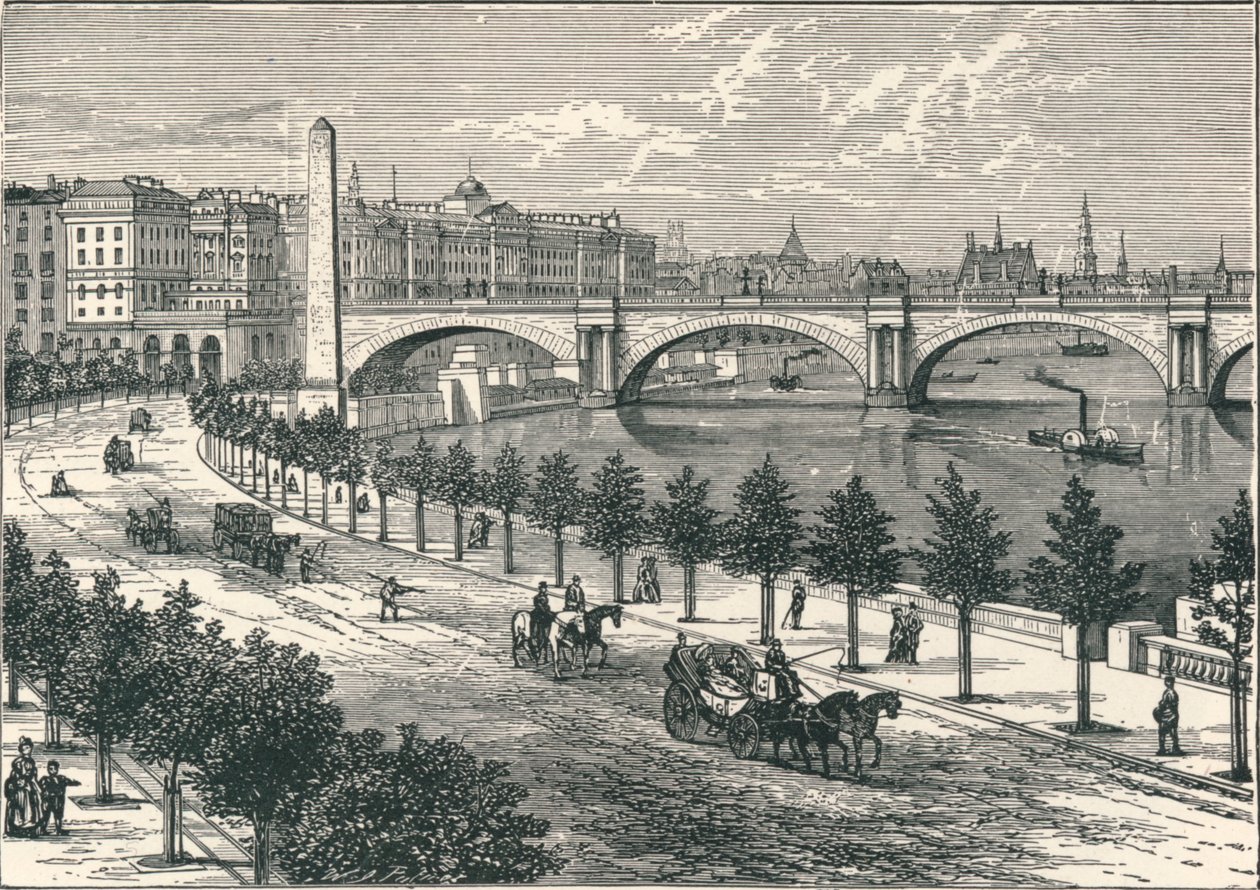 The Thames Embankment, Showing Cleopatra