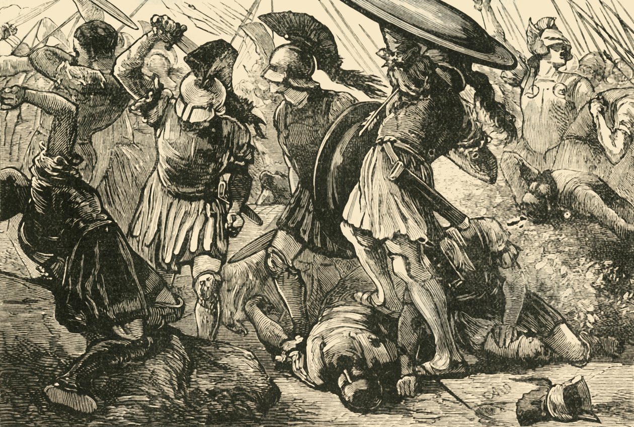 The Thebans and Macedonians at Chaeronea by Unbekannt