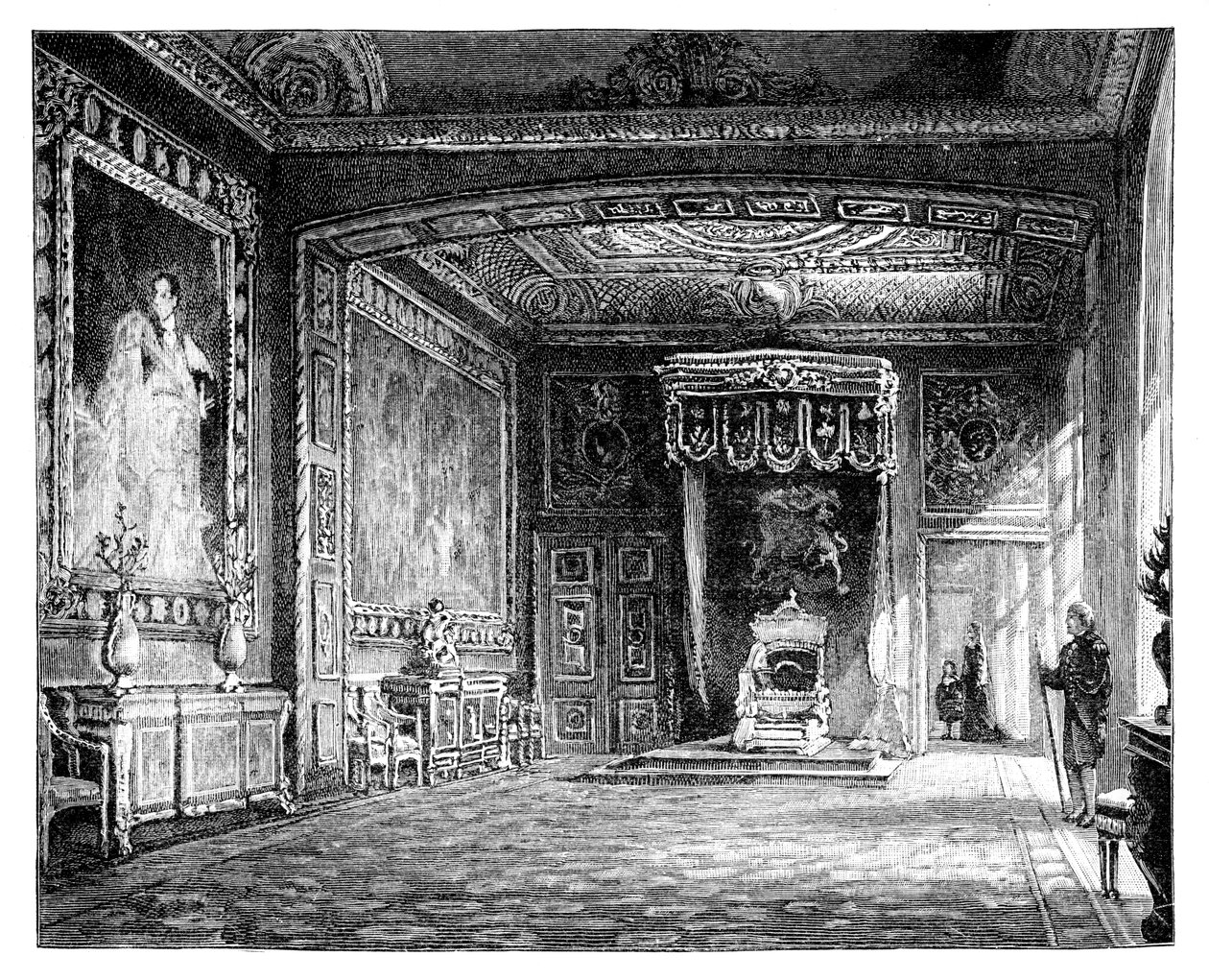 The Throne Room, Windsor Castle by Unbekannt
