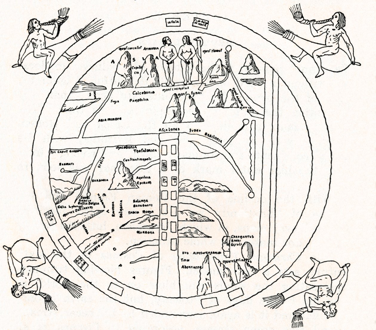 The Turin Map, 8th Century by Unbekannt