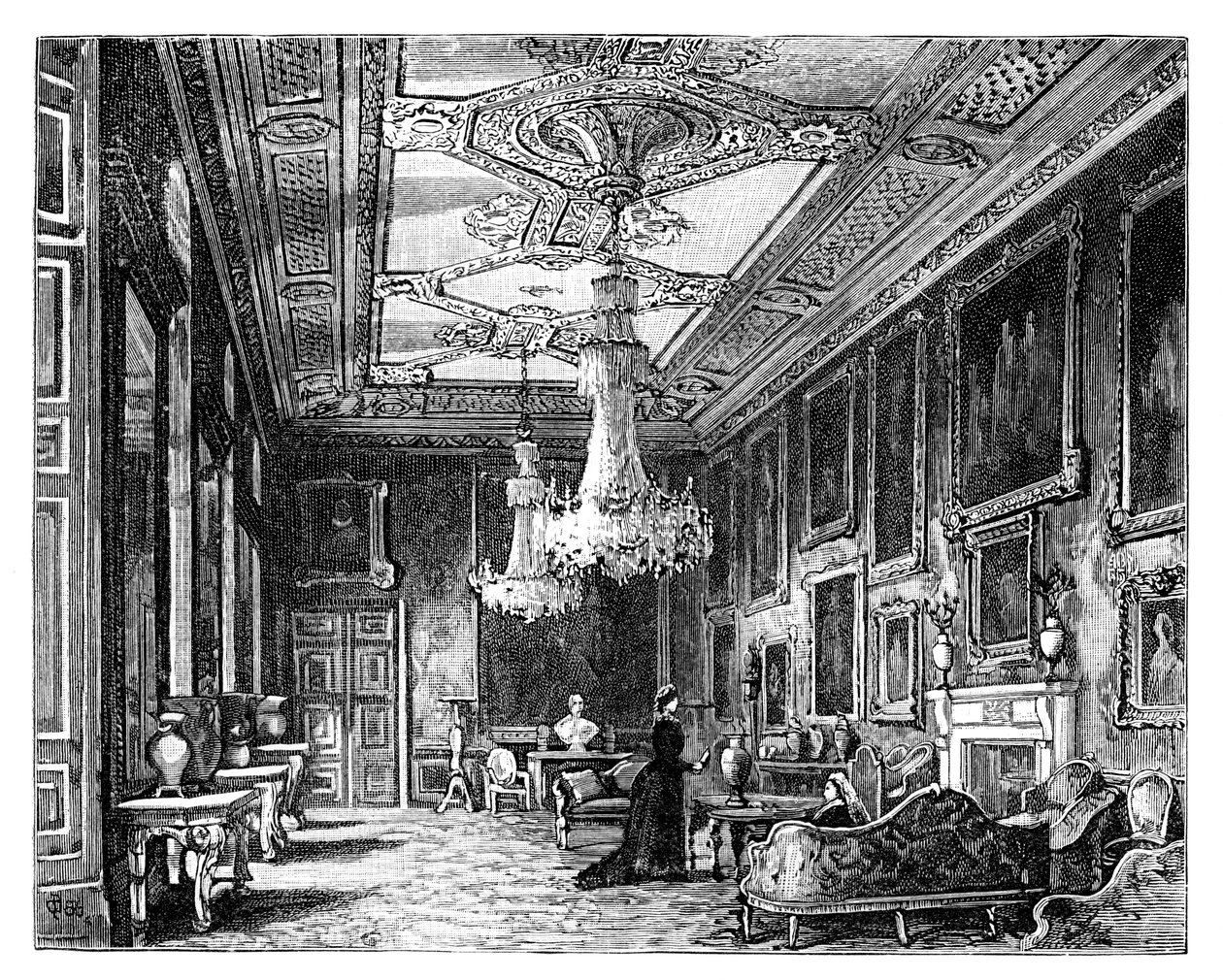 The Vandyke Room, Windsor Castle by Unbekannt