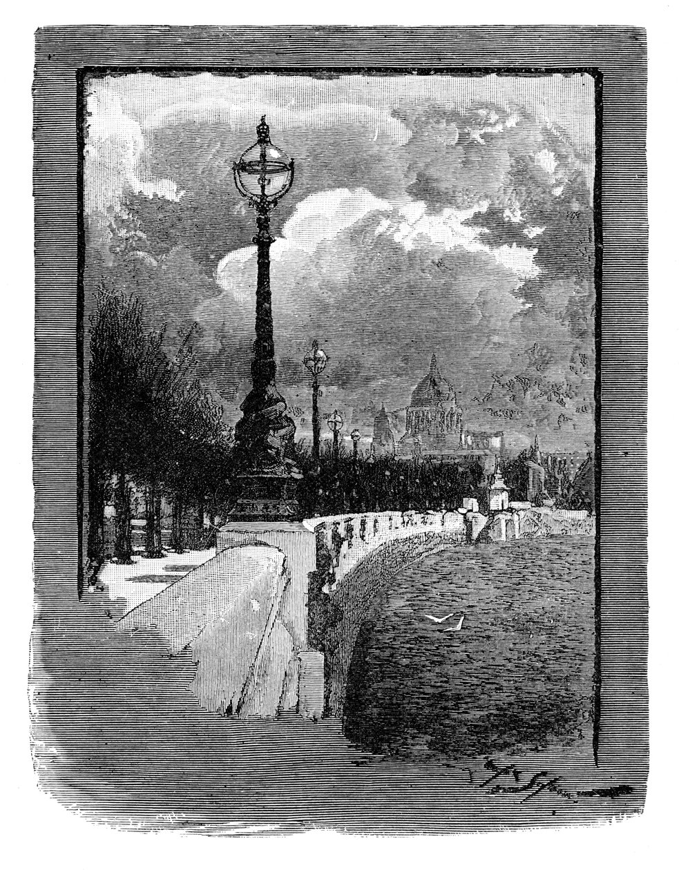 The Victoria Embankment, London by Unbekannt