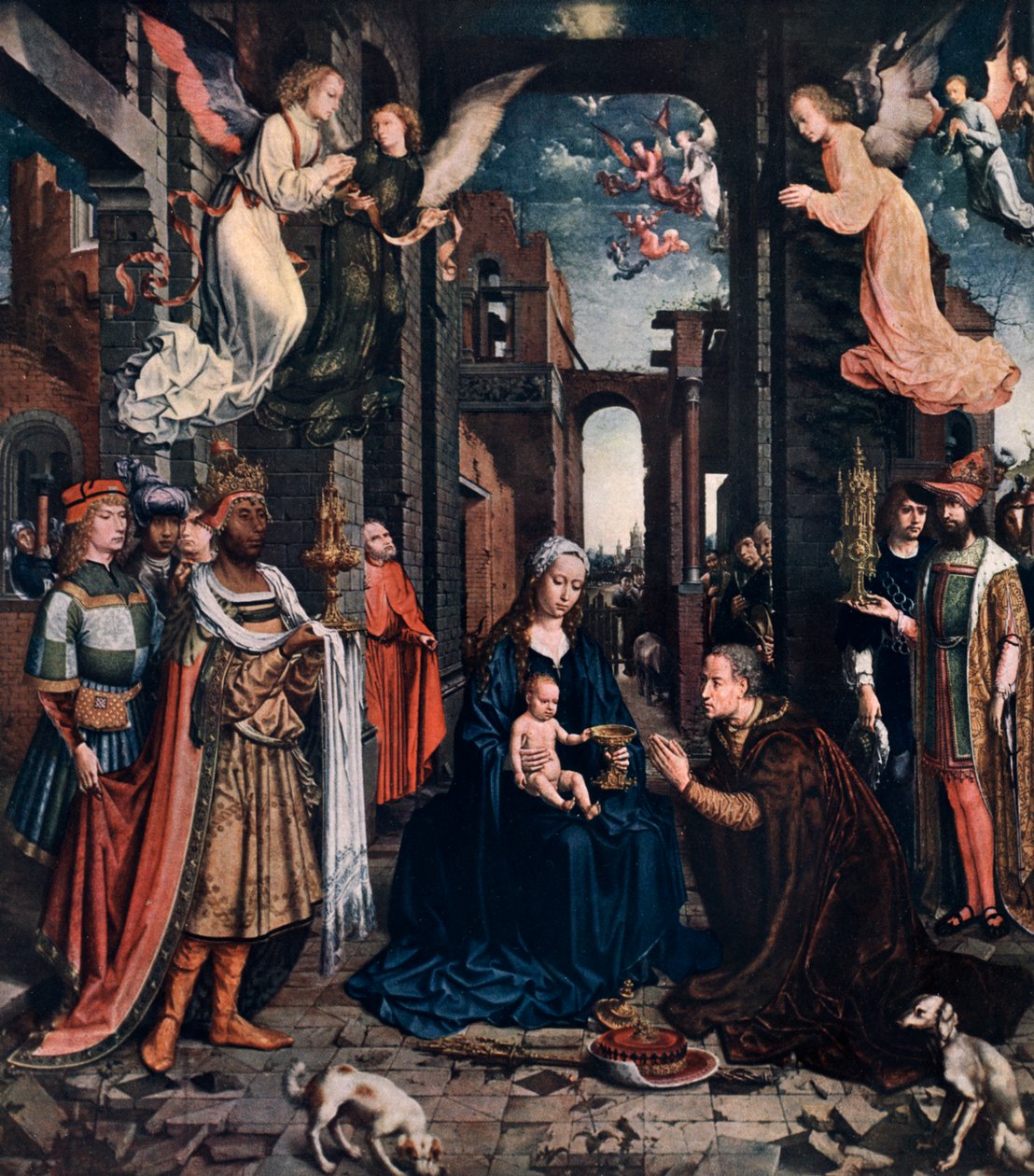 The Virgin Mary with Jesus by Unbekannt
