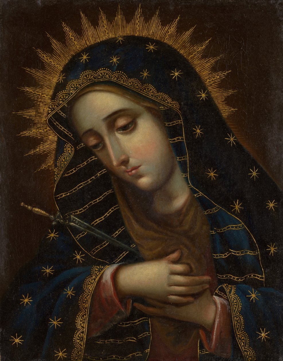 The Virgin of Sorrows by Unbekannt