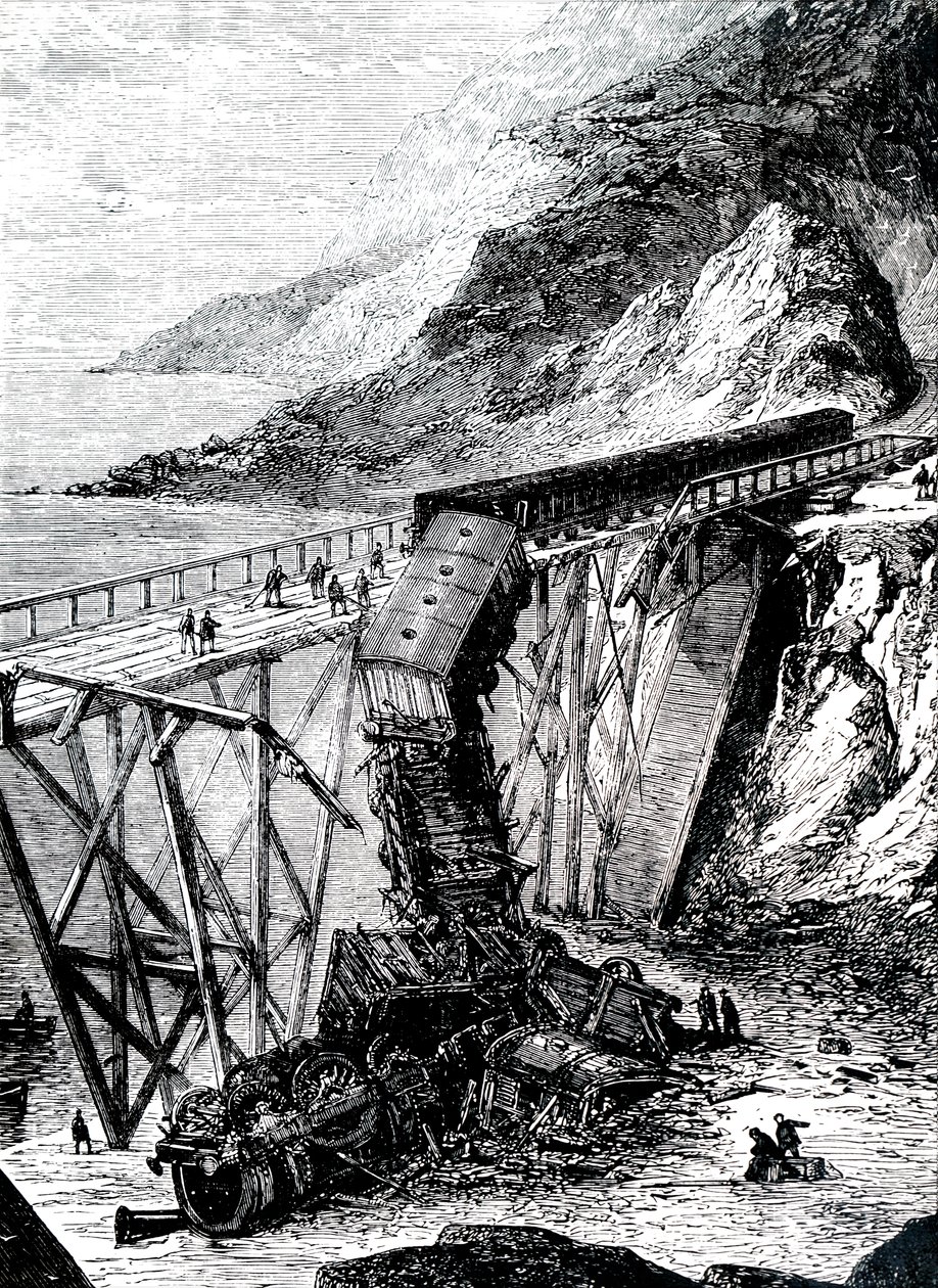 The Aftermath of a Major Train Accident by Unbekannt