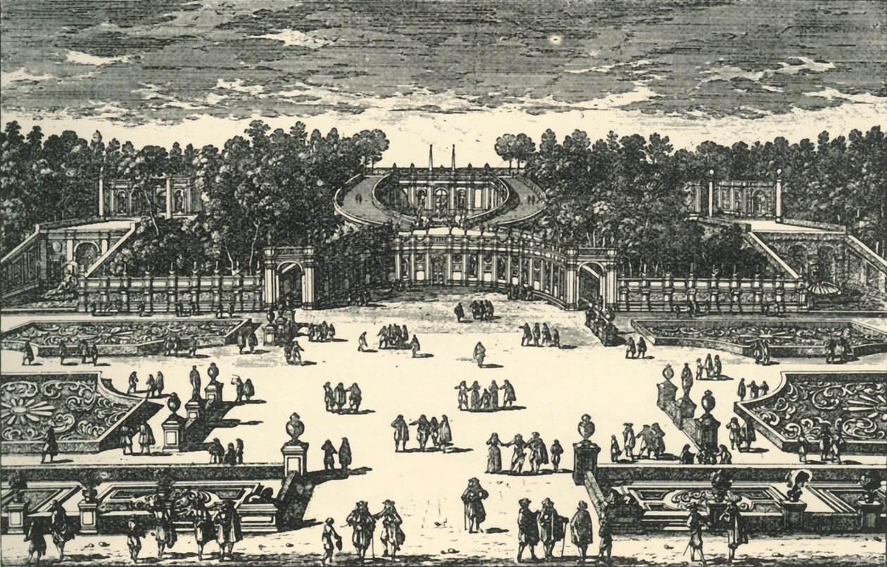 The Amphitheatre of the Villa Pamphili by Unbekannt