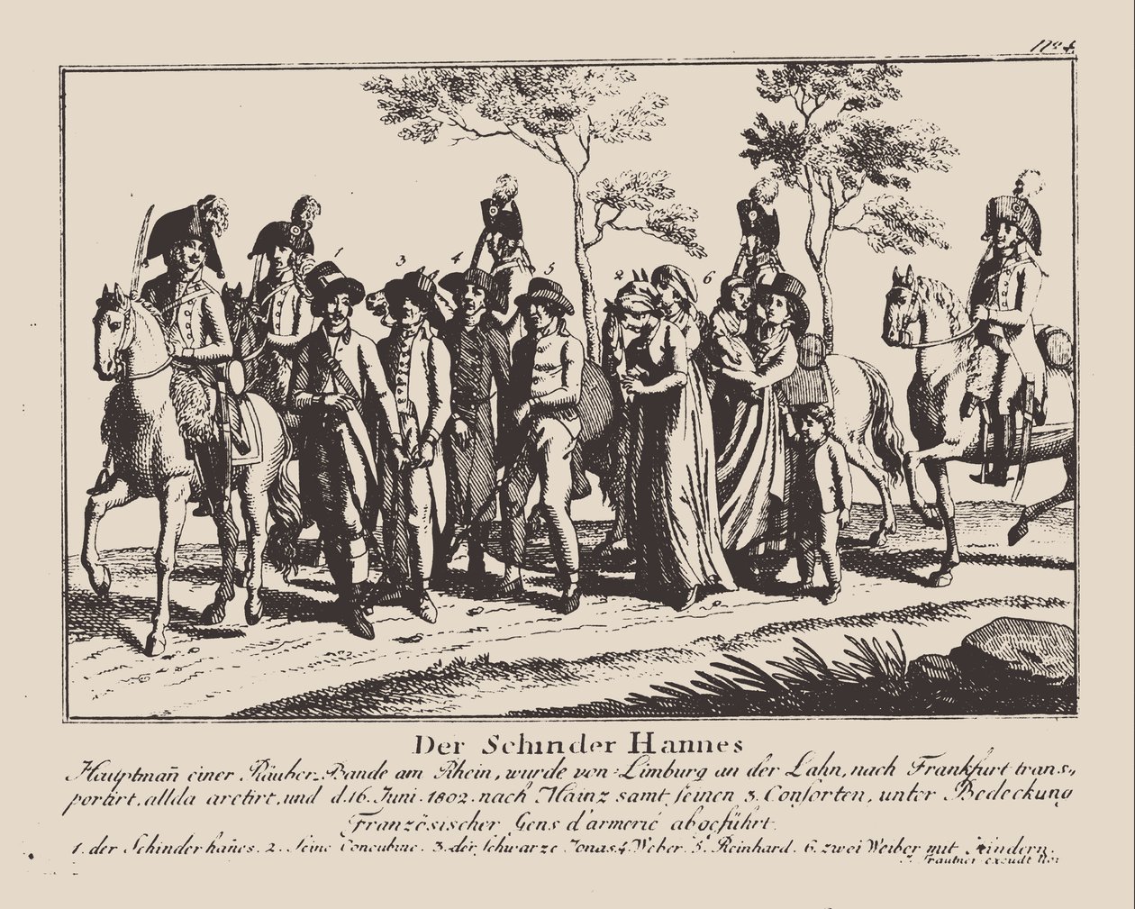 The arrest of Schinderhannes, 1802 by Unbekannt