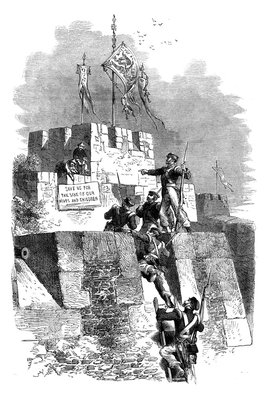 The capture of Ting-Hae, China, 1841 c1895 by Unbekannt