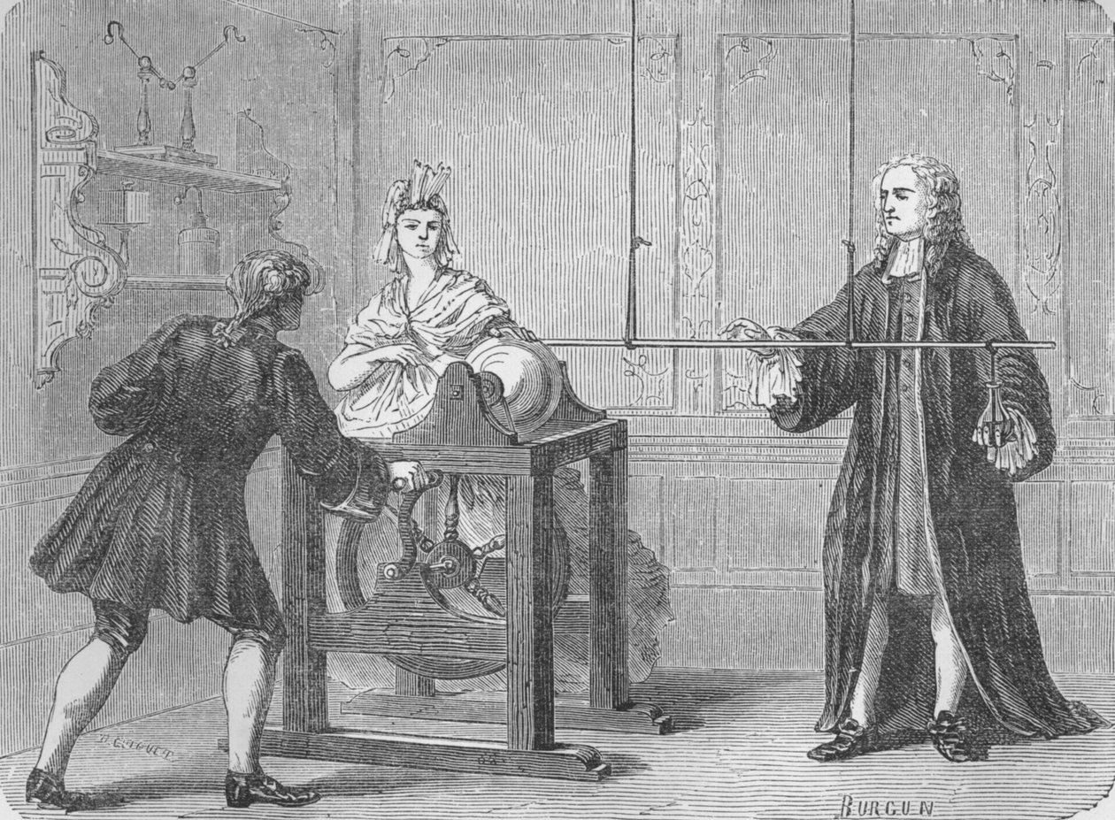 The Discovery of the Leyden Jar by Unbekannt