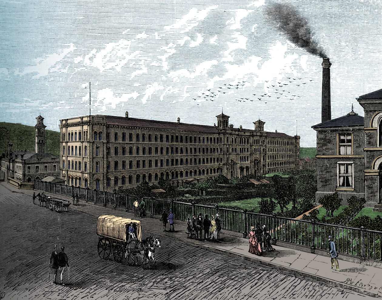 The Mill at Saltaire, c. 1880 by Unbekannt