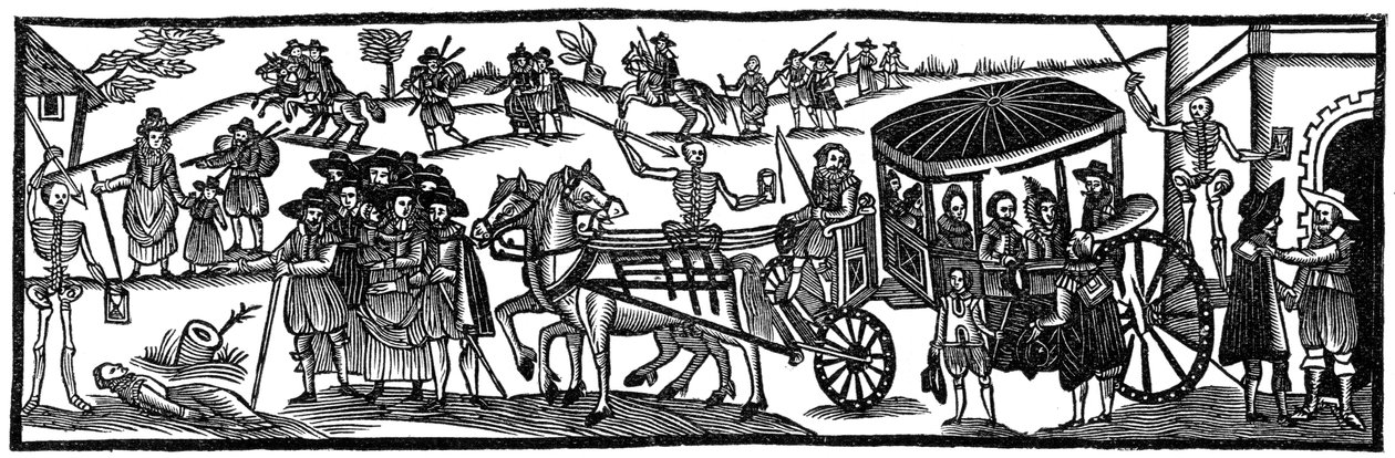 The plague: flight to the country by Unbekannt