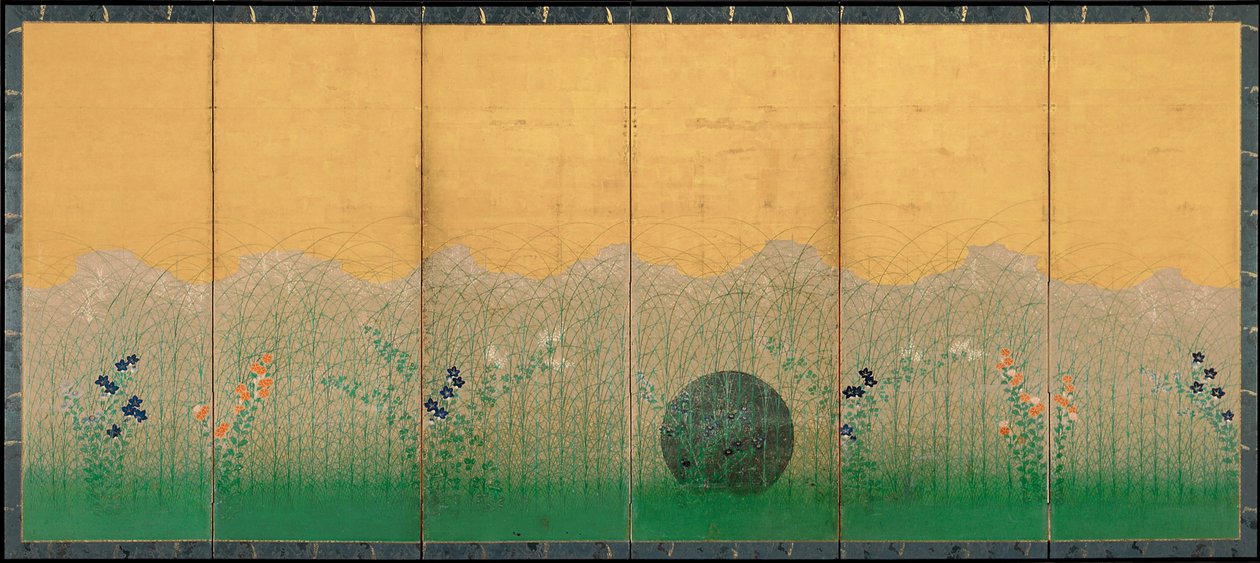 The Plain of Musashi, ca 1760 by Unbekannt