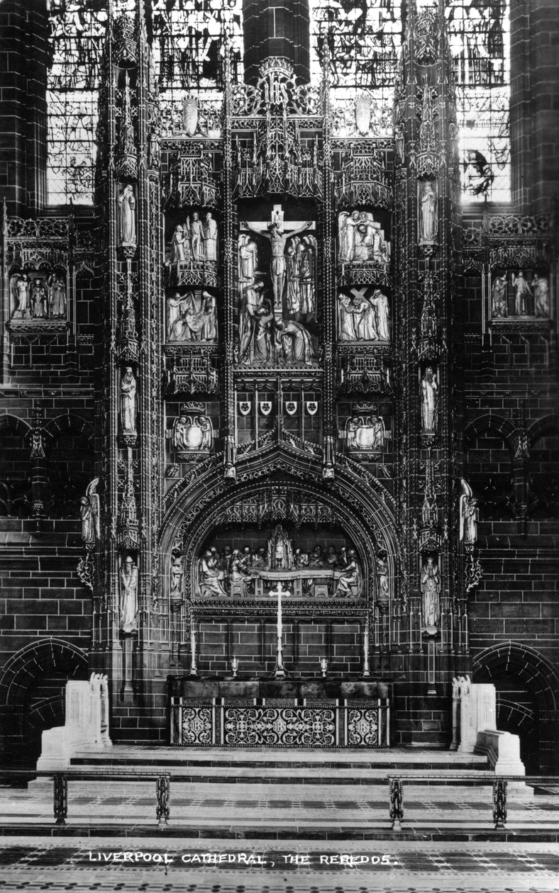 The Reredos in Liverpool Cathedral, 20th Century by Unbekannt