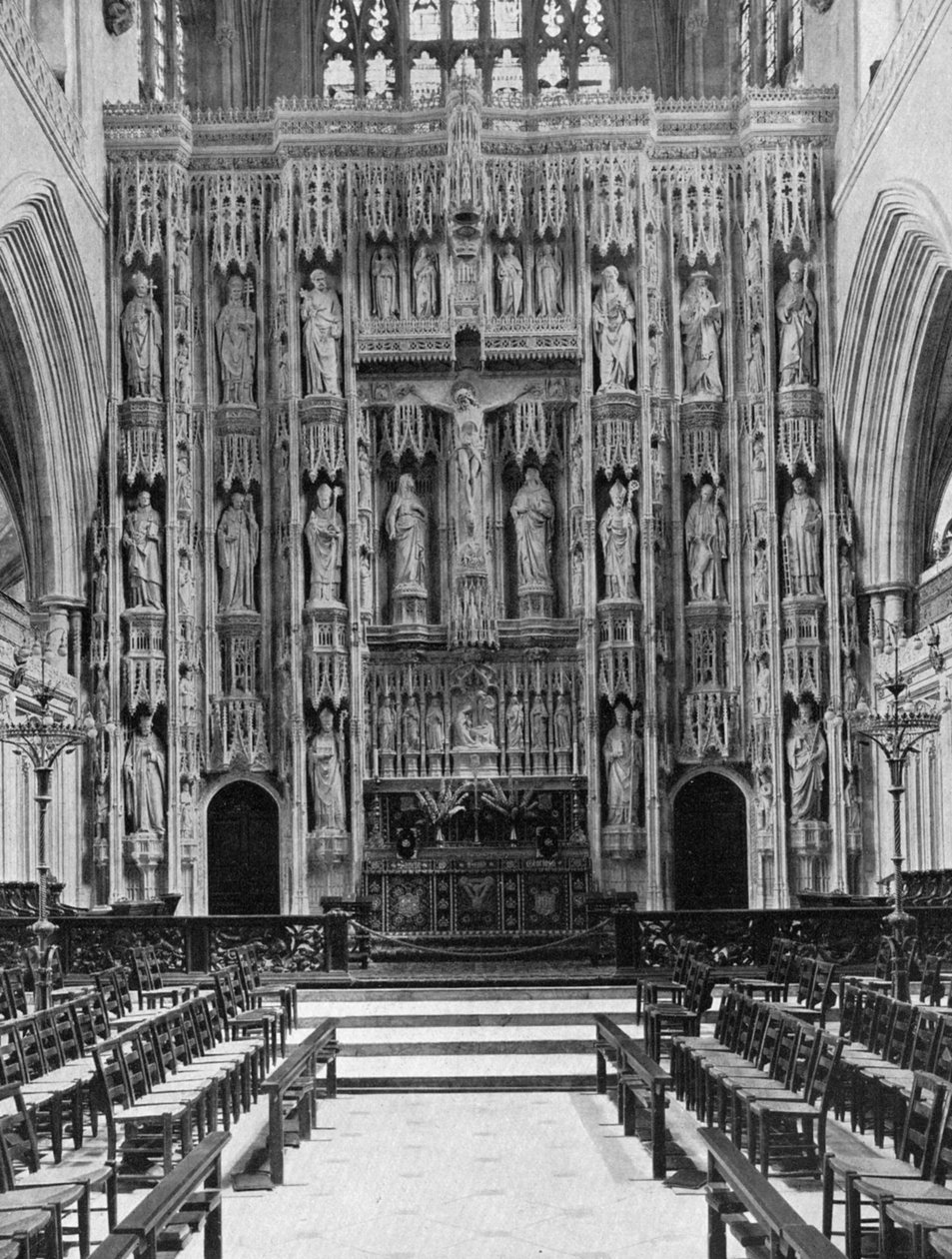 The Reredos of Winchester Cathedral by Unbekannt