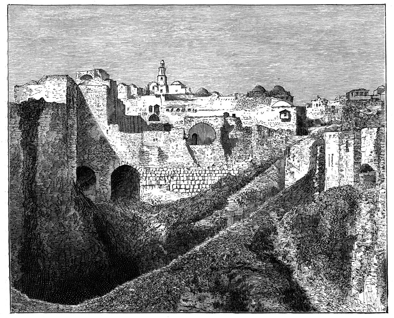 The southern ramparts of Jerusalem by Unbekannt