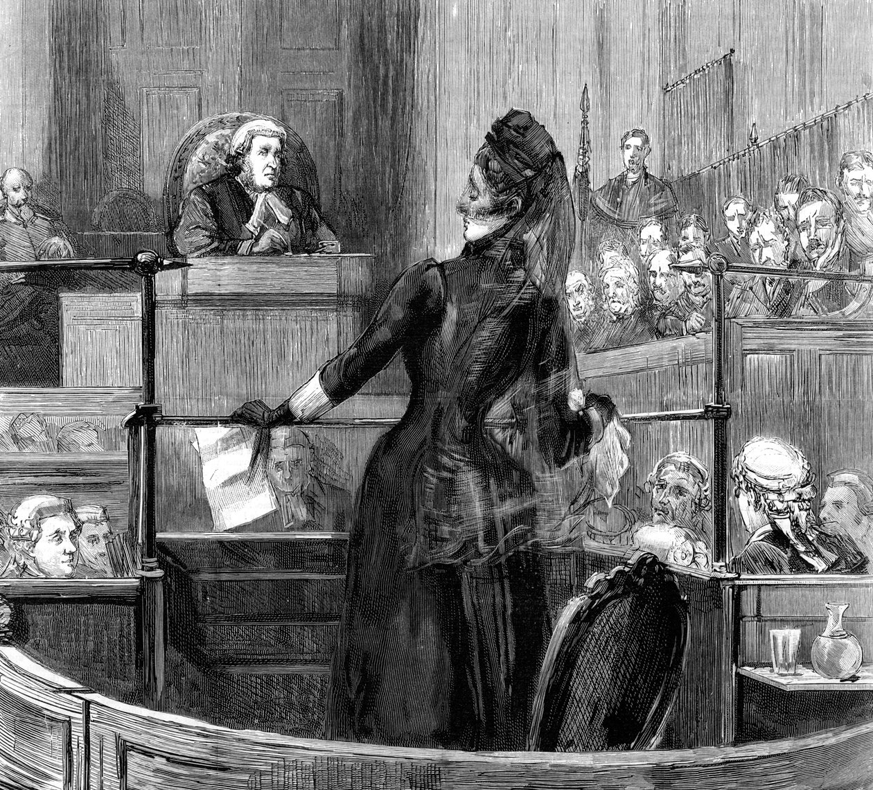 The trial of Mrs Maybrick at Liverpool, 1889 by Unbekannt