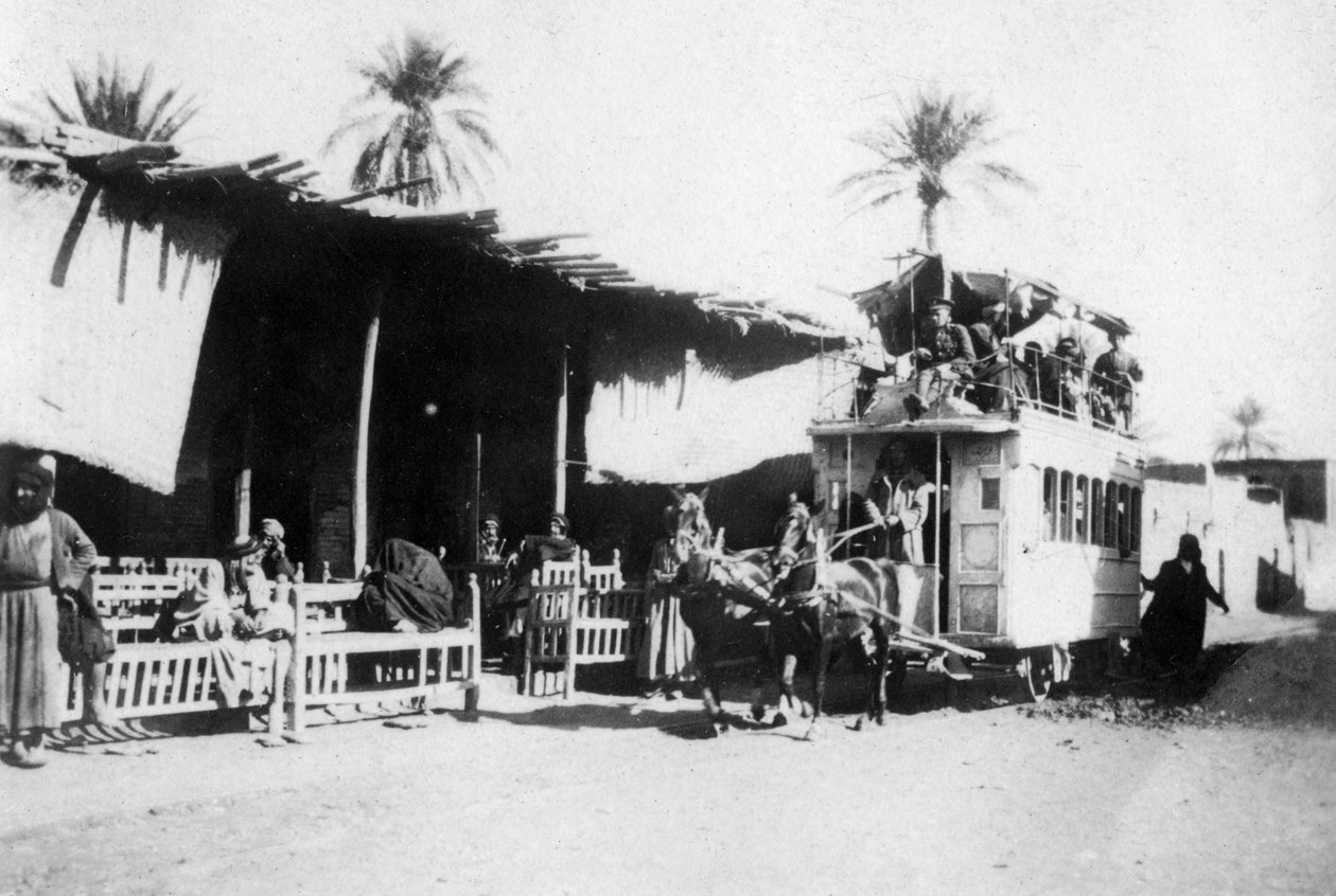 Tramcar, Kazimain Road, Baghdad, Iraq by Unbekannt