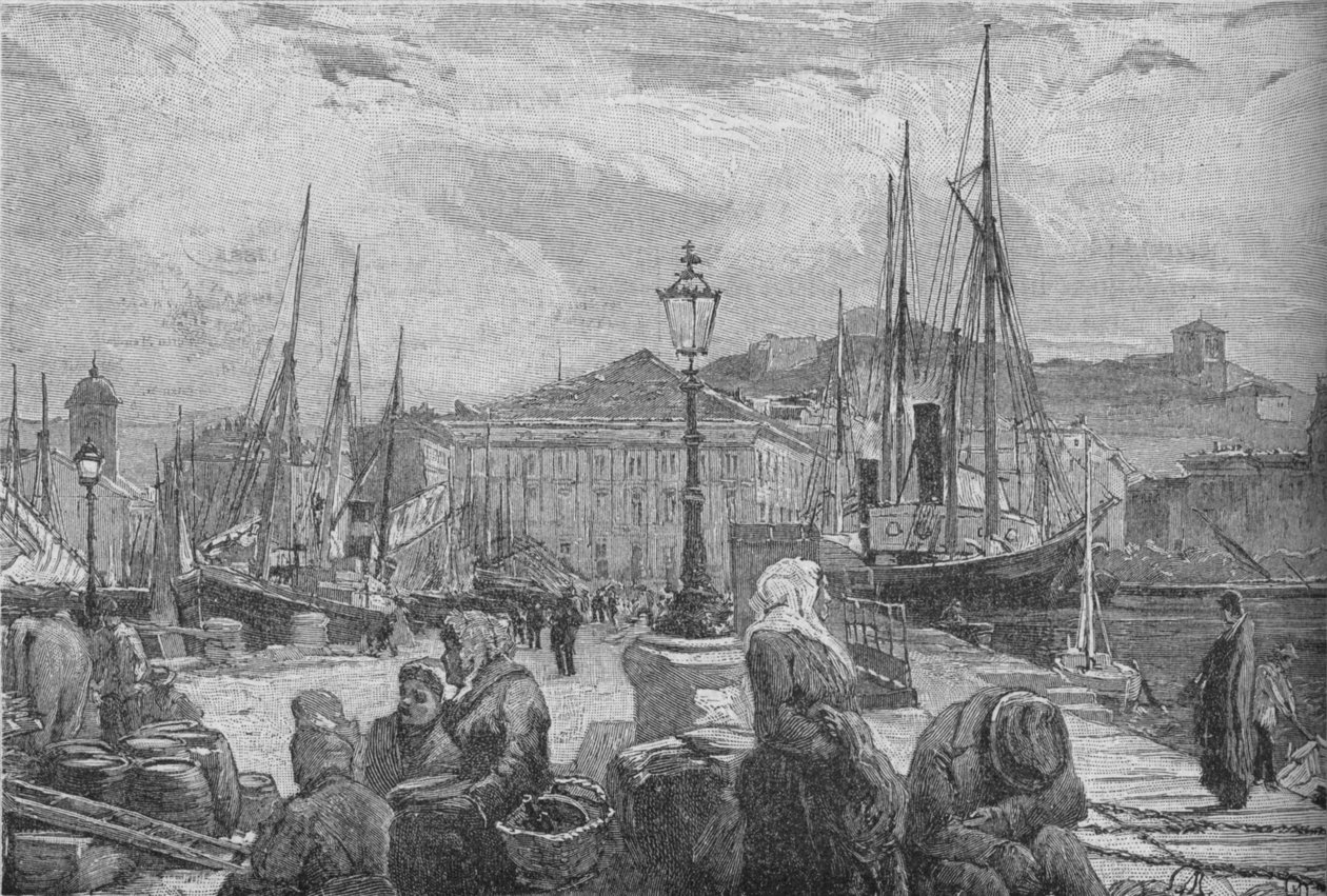 Trieste Harbour by Unbekannt