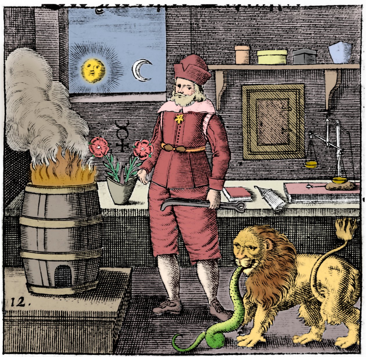 Twelfth Key of Basil Valentine, 1651 by Unbekannt