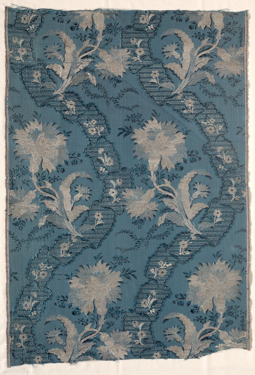 Two Joined Panels of Figured Silk by Unbekannt