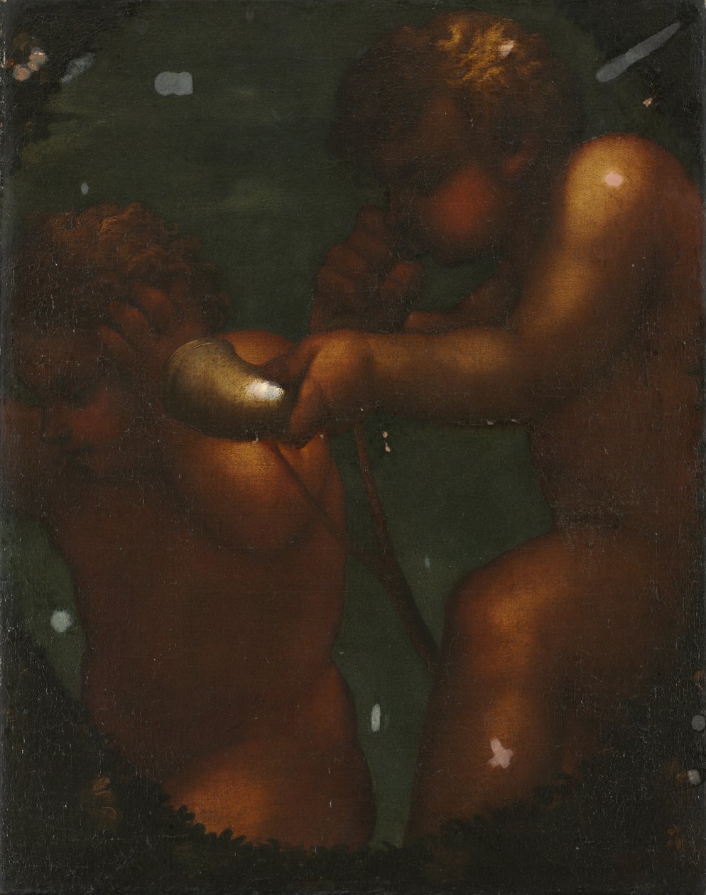 Two Putti by Unbekannt